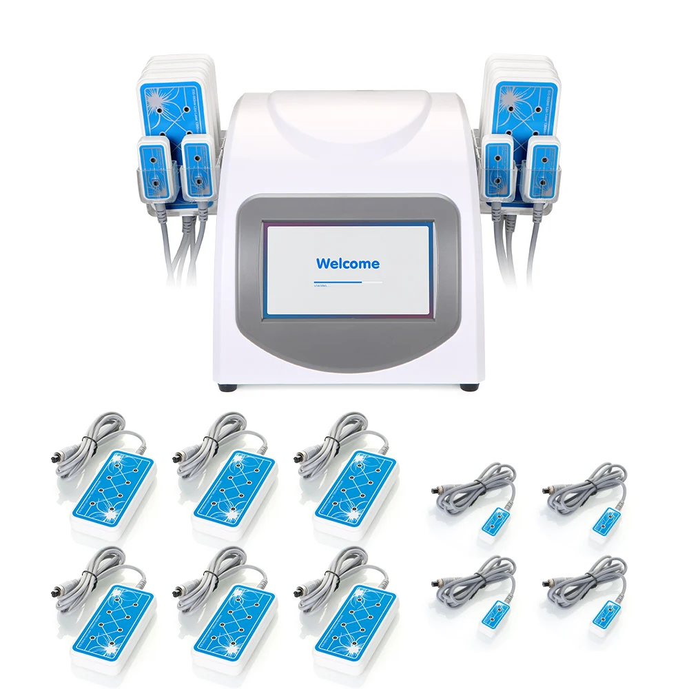 635nm-650nm Led Photon 10 Pads Slimming Fat Loss Beauty Machine