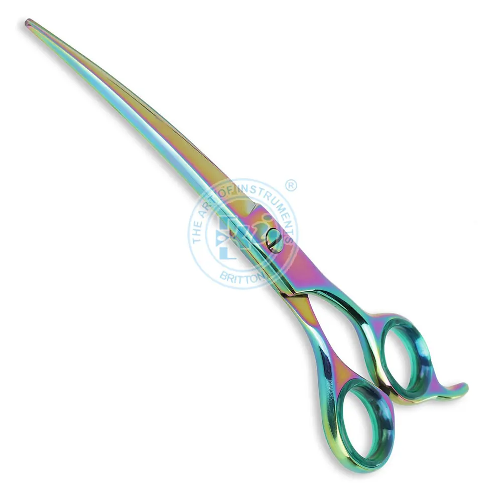Stainless Steel Pet Dogs Grooming Scissors Up Down Curved Shears Scissor