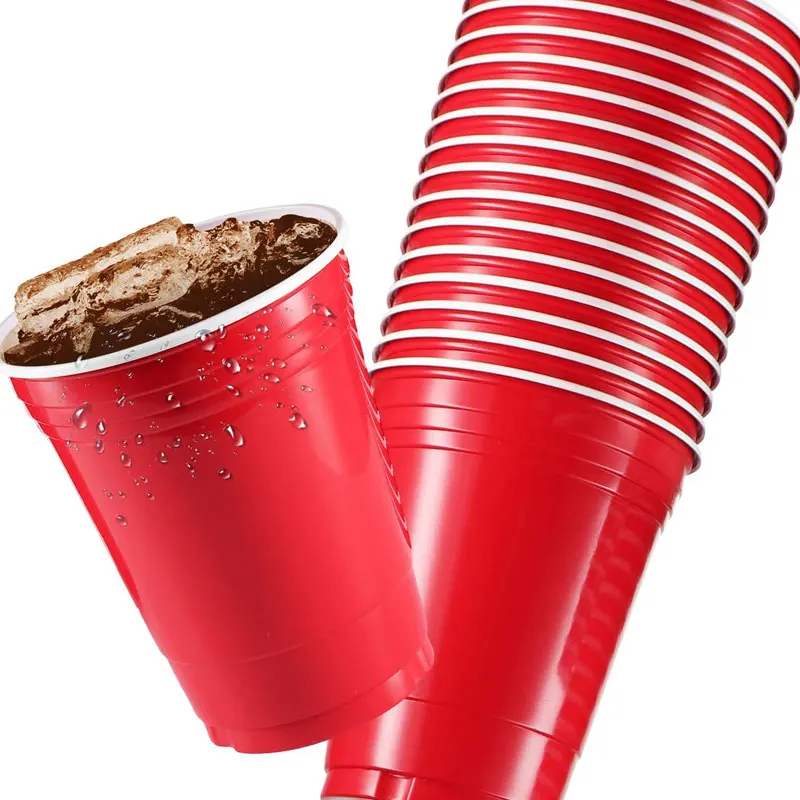 Birthday Wine Drinking Children Blue Fun Creative American Personalised Custom Disposable Red Plastic Party Cups