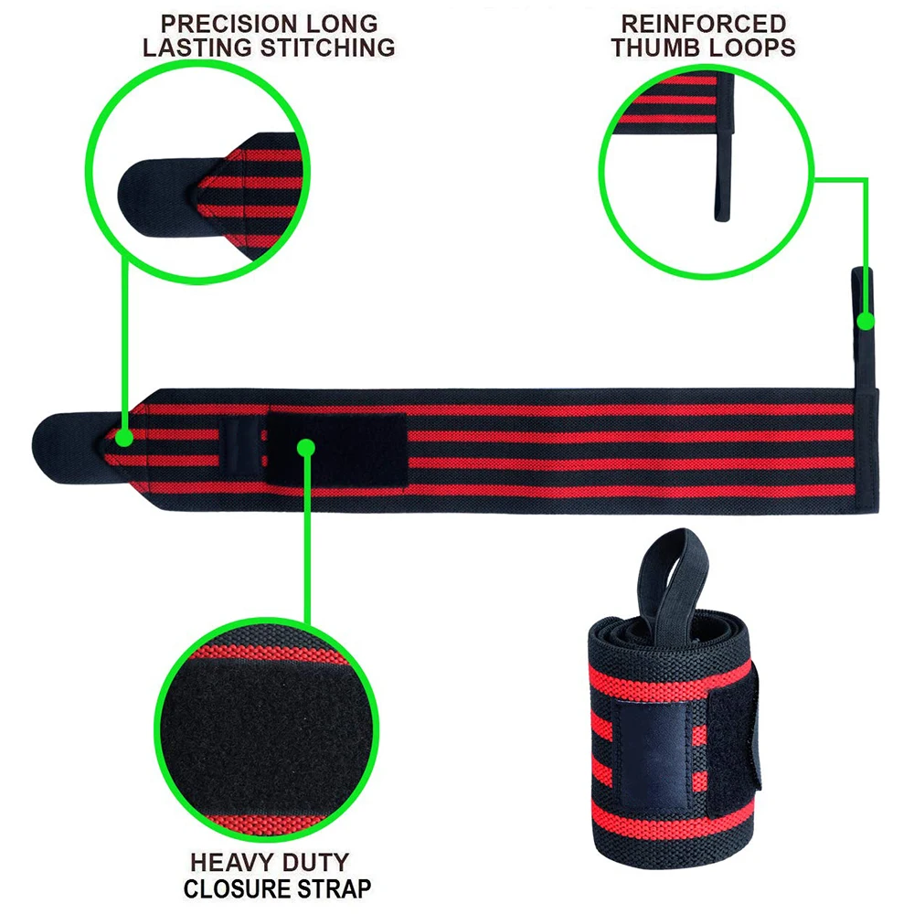 Gym Workout Wear Weight Lifting Wrist Wrap Custom Logo Cross Training Wristband Gym Accessories