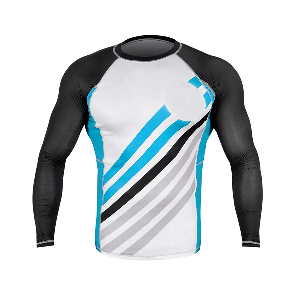 Best Quality Plain mma rash guard long sleeve rush guard for Men