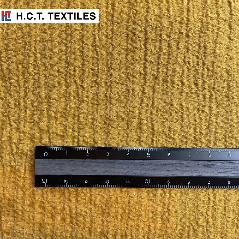 Лидер продаж, эластичная ткань seersucker, 140 г, вискоза, полиэстер, спандекс, гладкая сморщенная муслиновая ткань