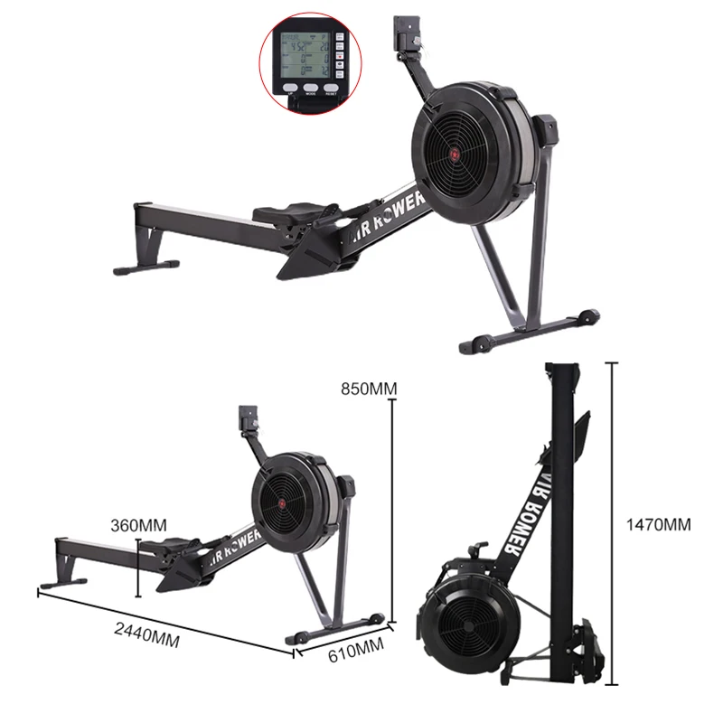 
New Generation High Intensity Mp5 Commercial Gym Air Rower Rowing Machine For Aerobic exercise 