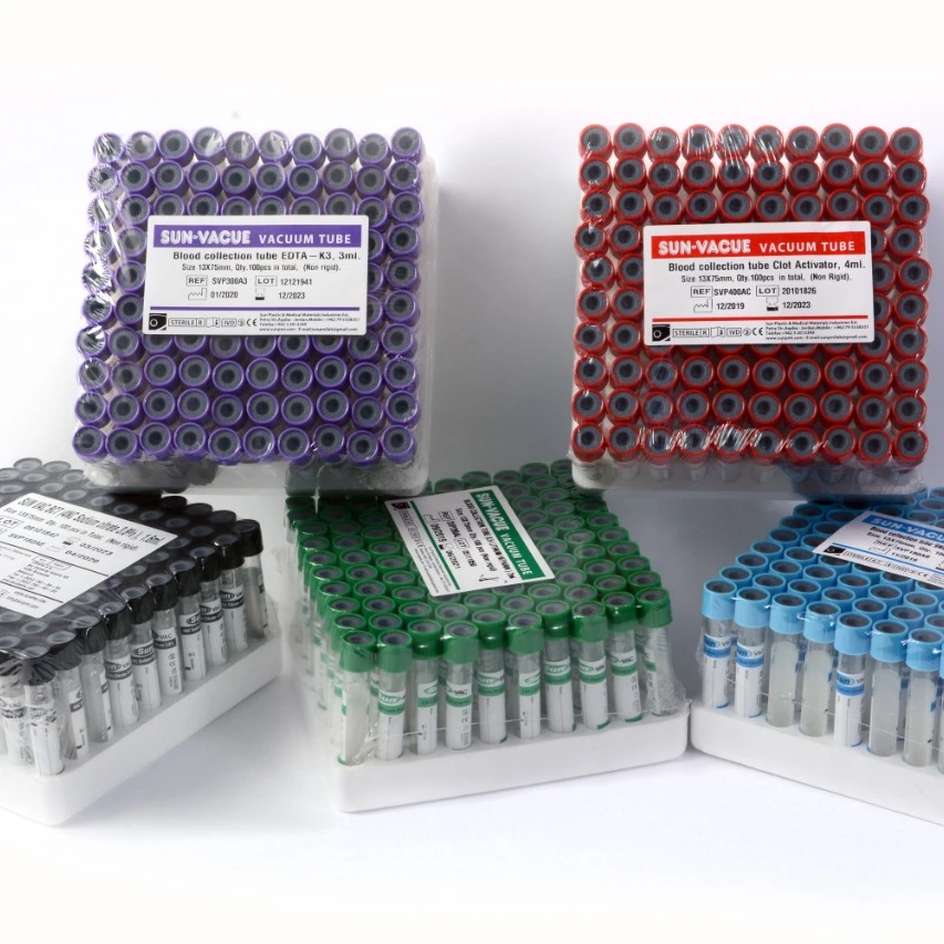 
VACUUM BLOOD COLLECTION TUBE (FE- FLUORIDE & EDTA ) GLUCOSE TUBE 
