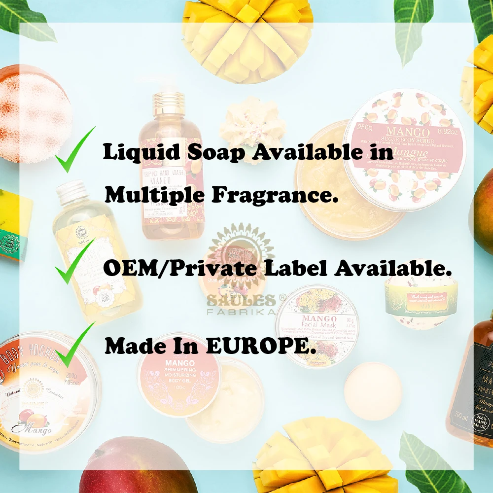 High Quality Ingredients Private Label Available Mango Fragrance Hand Wash