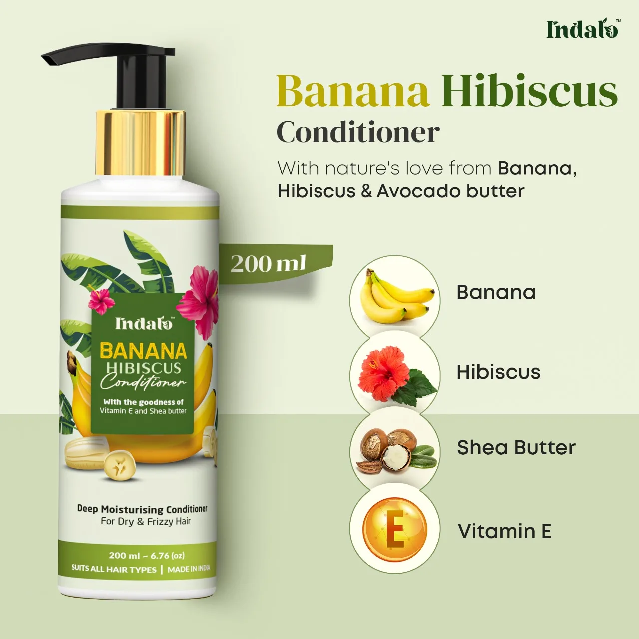 Private Label vegan Banana hibiscus shampoo and conditioner set Hair moisturizing Damage repair shampoo for daily use