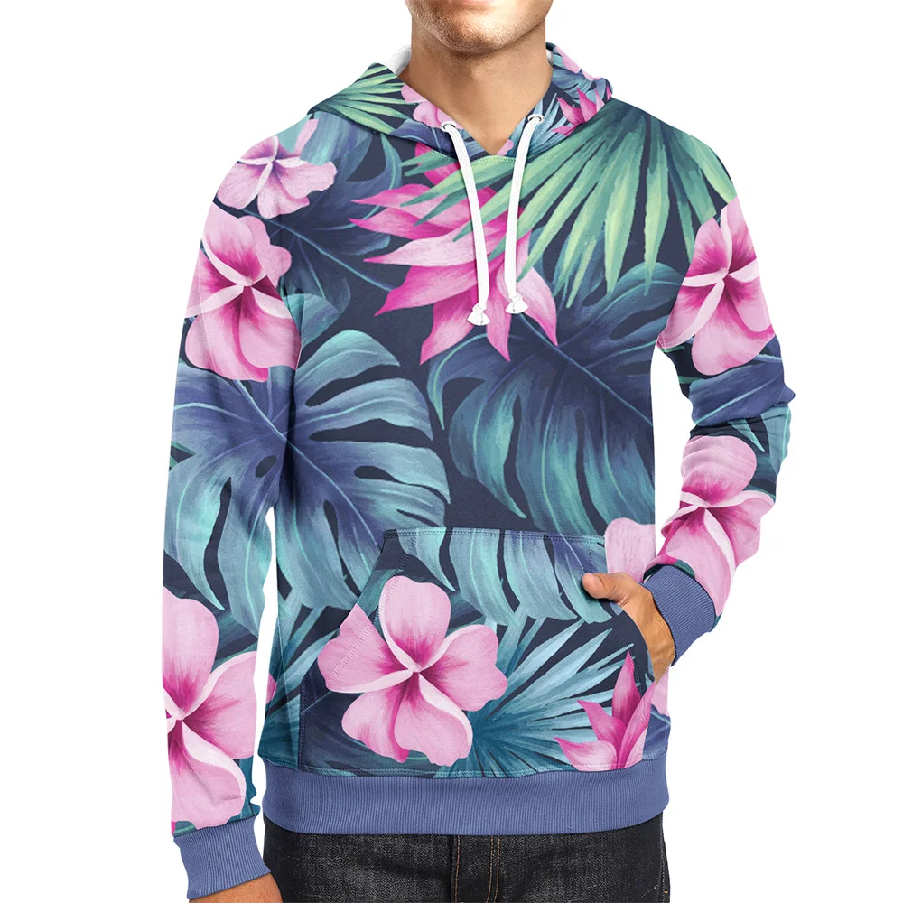 
all over print men cheap hoodie pullover hoodie with pockets 