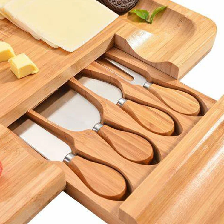 Aperitif Upgraded Wooden Charcuterie  Cheese Board Set Unique Wine Meat Cheese Platter Board Servers