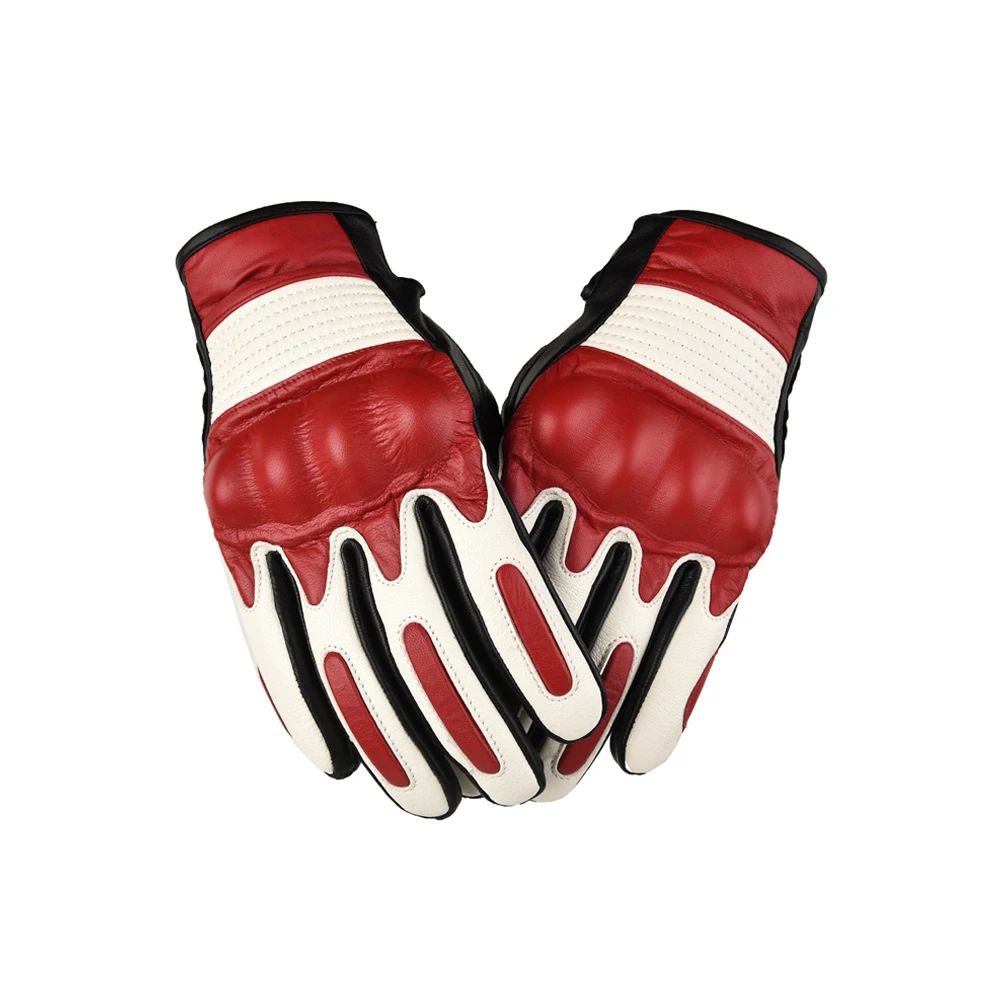 Motorbike Winter Tactical Cycling Custom Guantes De Mtb Dirt Bike Genuine Leather Gloves Motorbike Riding Gloves