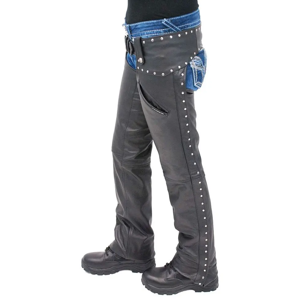 Horse racing leather chaps wholesale leather chaps