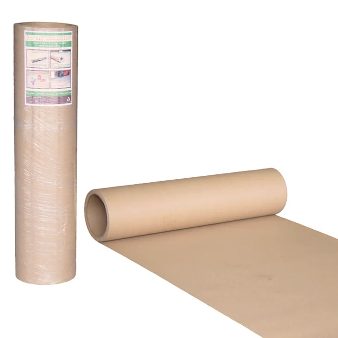 Paper Roll Protective Flooring with Uncoated Brown Color Used in Painting or Renovating
