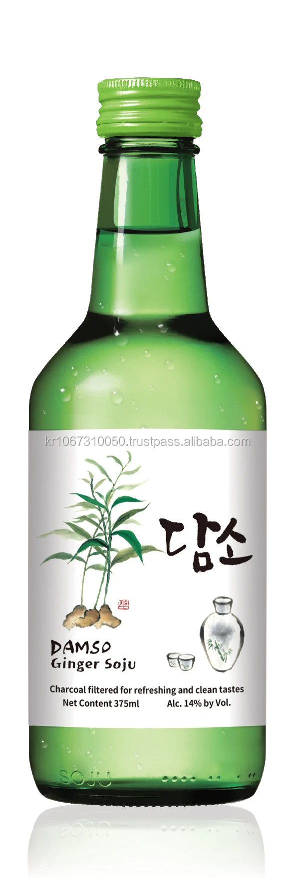 Korea Traditional BBQ Alcohol Beverage Drink Soju DAMSO Various Fruit Flavored 375ml