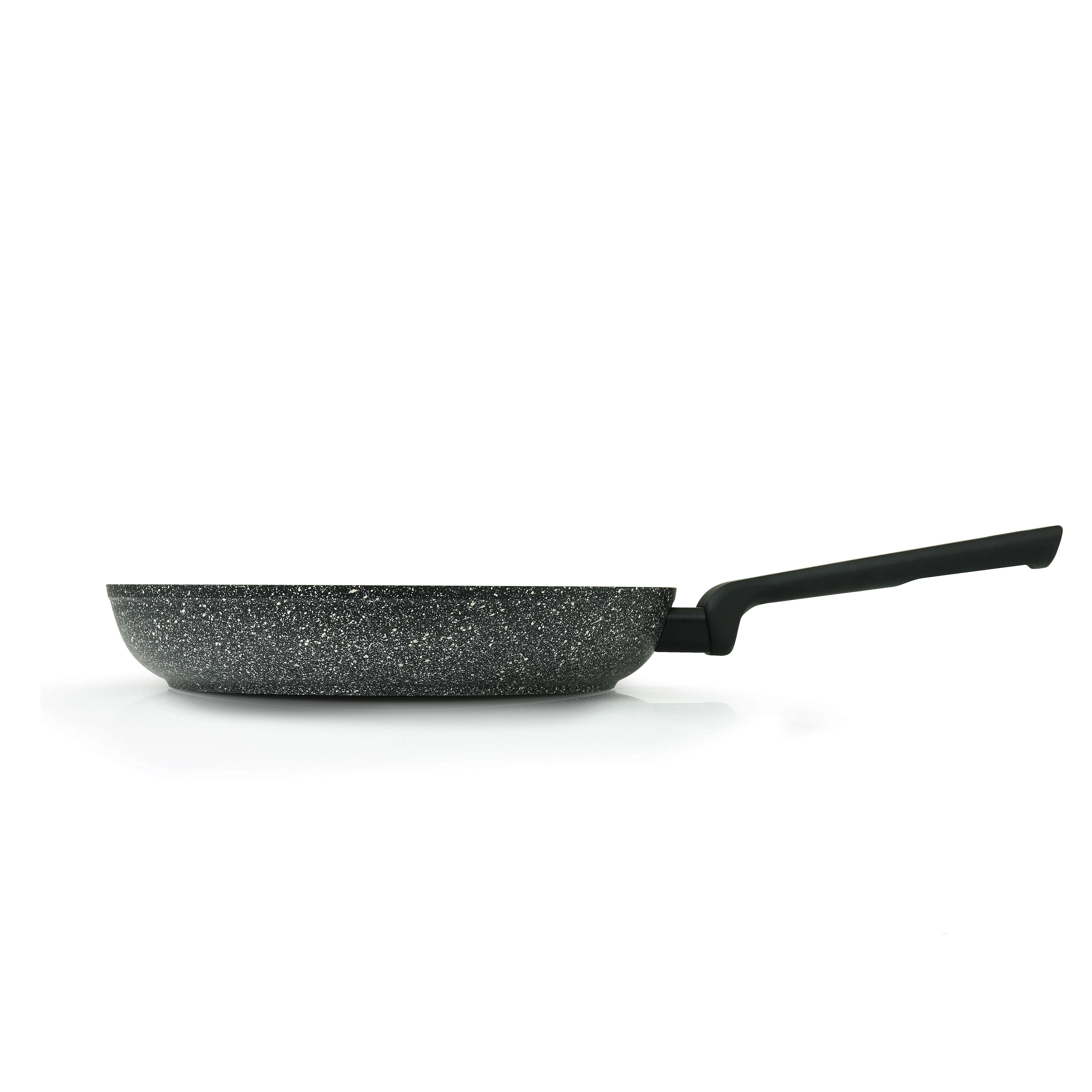 Italian top quality aluminium non stick frying pan with granite effect for induction cooking