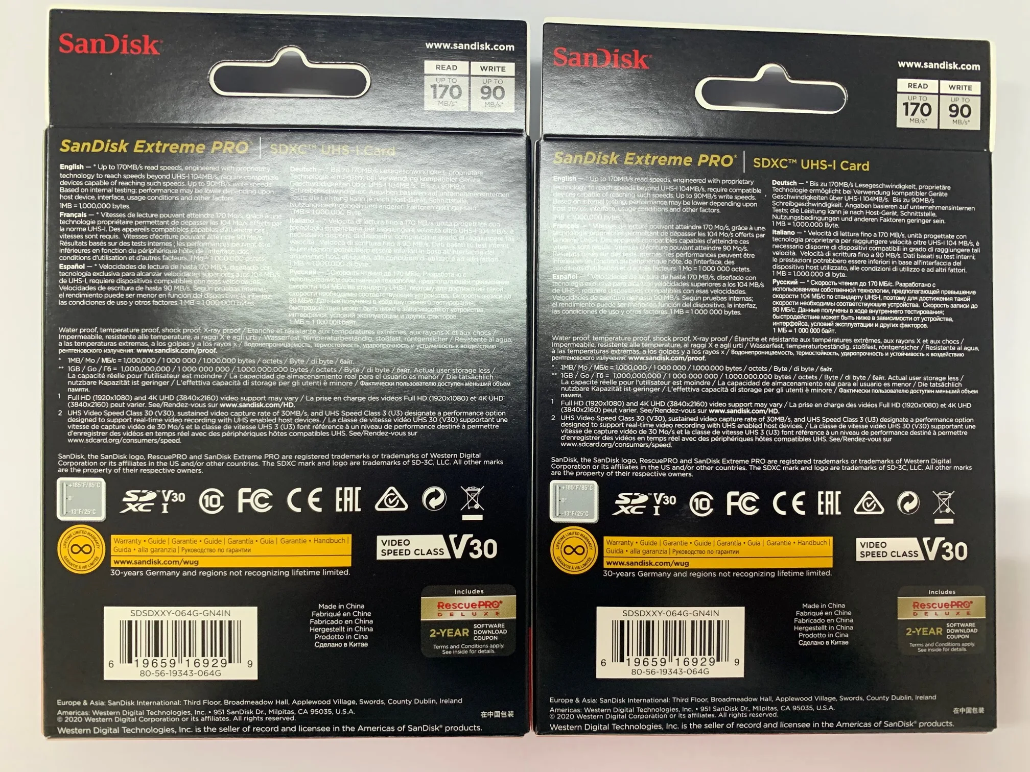 SDSDXXY-128G-GN4IN extreme pro sd R170