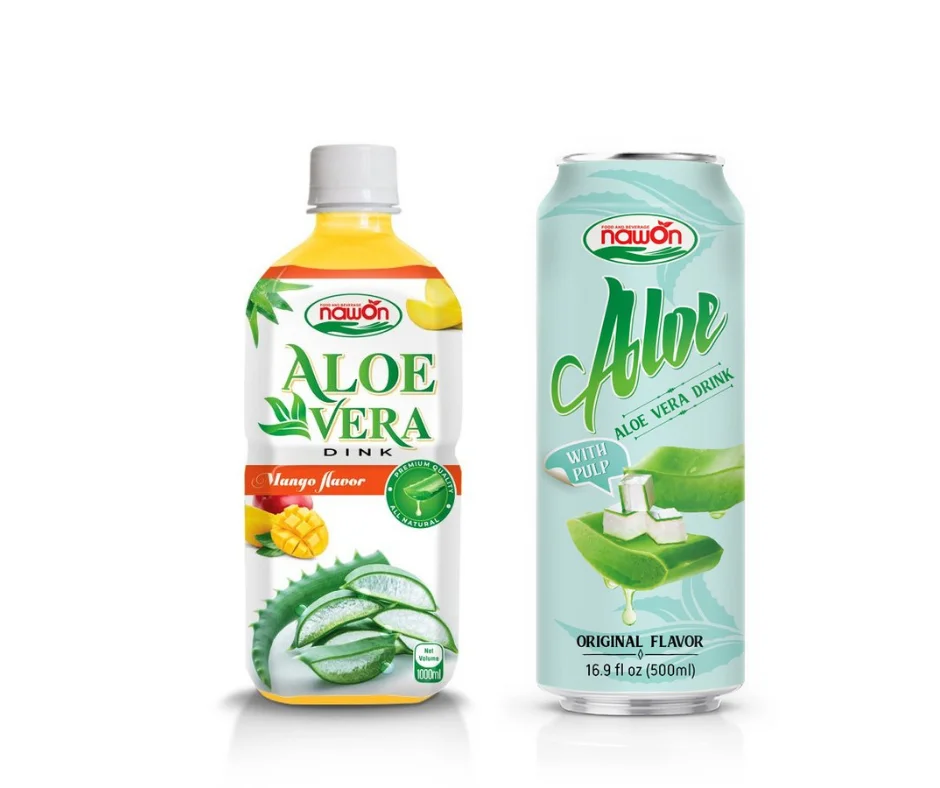 NAWON бутылка 100% сок алоэ вера 500 мл ПЭТ OEM ODM ручная пресс-форма для Pure Aloe Vera сока из сырого Алоэ Вера с низким/высоким содержанием