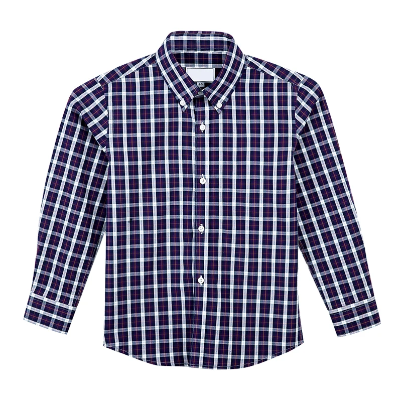 Wholesale price bulk quantity durable check dress shirt