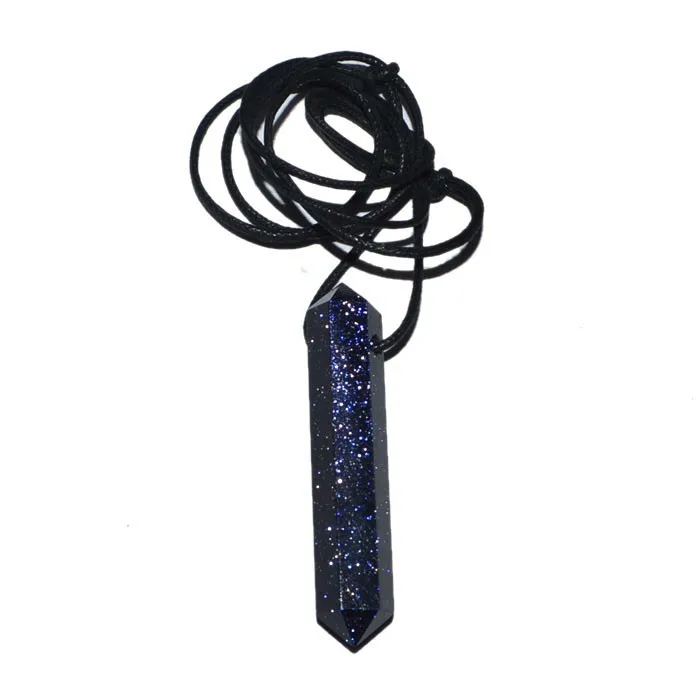 Buy Online Blue Sunstone Vogel Pendants With Leather Cord : Blue Sunstone Vogel Pendants With Leather Cord For Sale