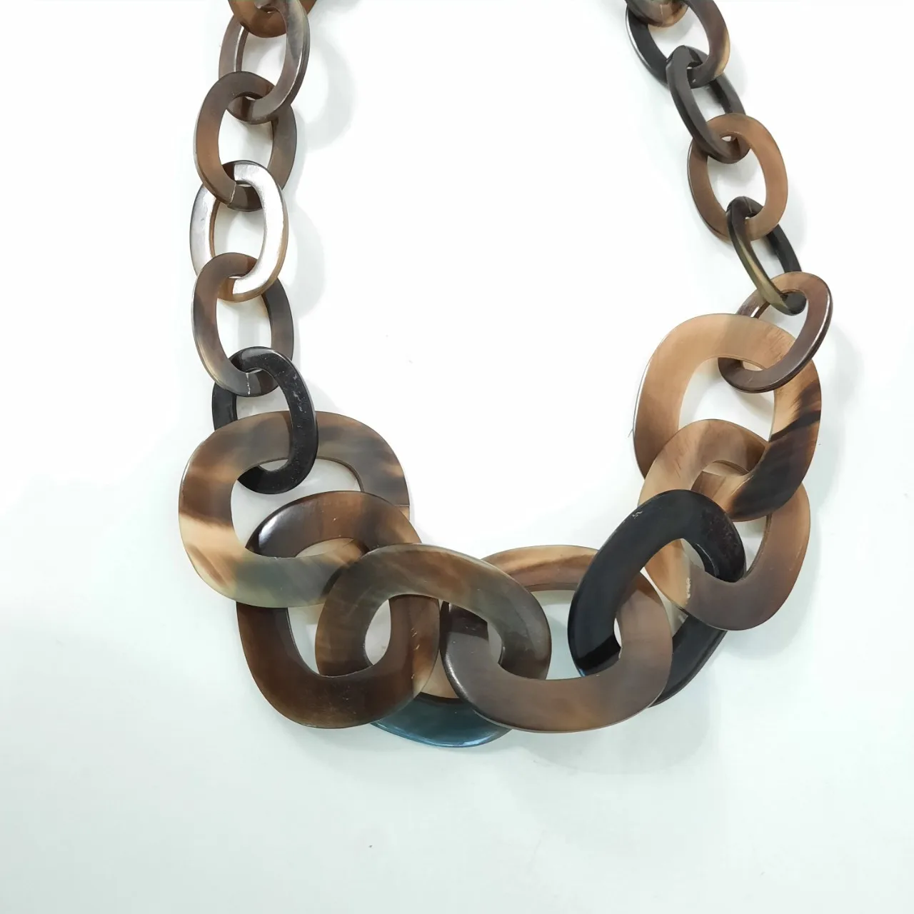 Стильное экологически чистое Лакированное ожерелье ручной работы из рога буйвола 100% лакированные ювелирные изделия сделано во