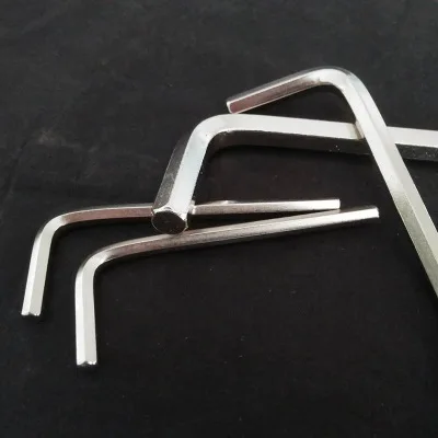 Factory in Stock Flat Head Single Short Nickel Hexagon Socket Flat Head Standard Short Nickel Plated Short Flat Allen Wrench