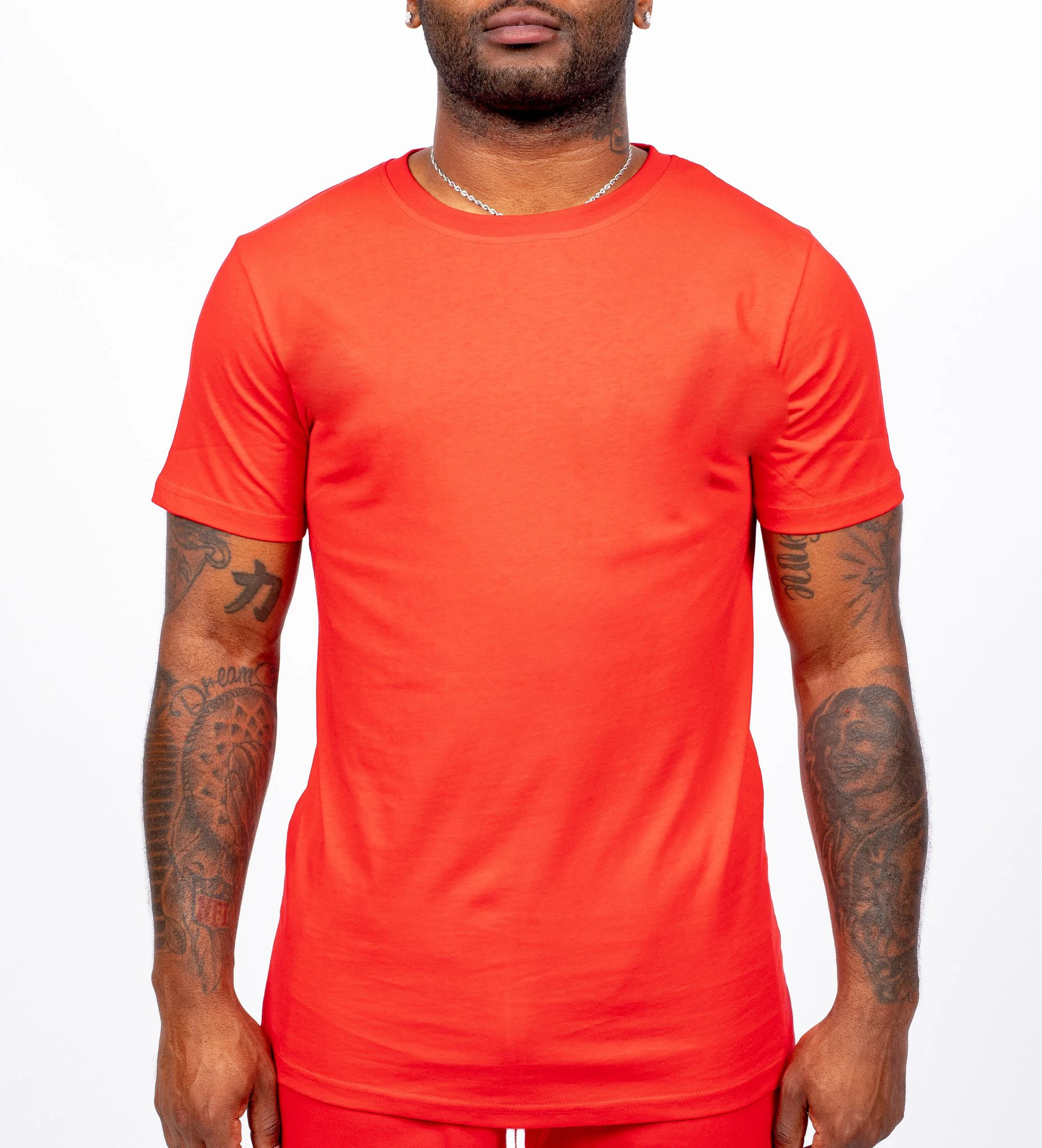 Wholesale Supplier Cotton Round Neck Custom Logo Silk Printing Black T Shirt Men Plus Size Blank T-shirts