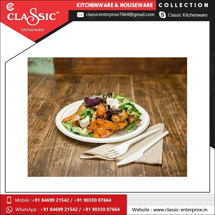 
2021 Paper Plates 100% White Nature Compostable Round Biodegradable Sugarcane Bagasse Disposable Plates 