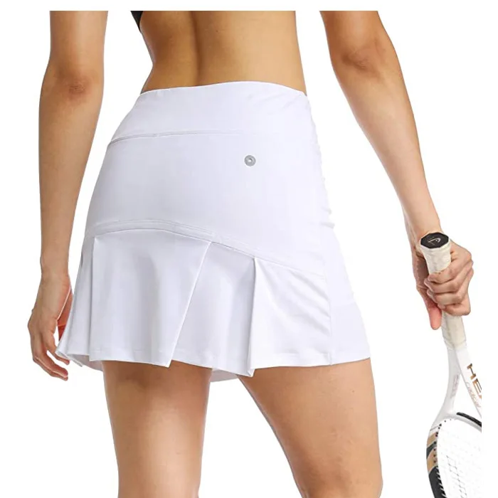 Tennis sports wear skirts Custom design stretchable quick dry fabrics one piece Women Tennis Dress
