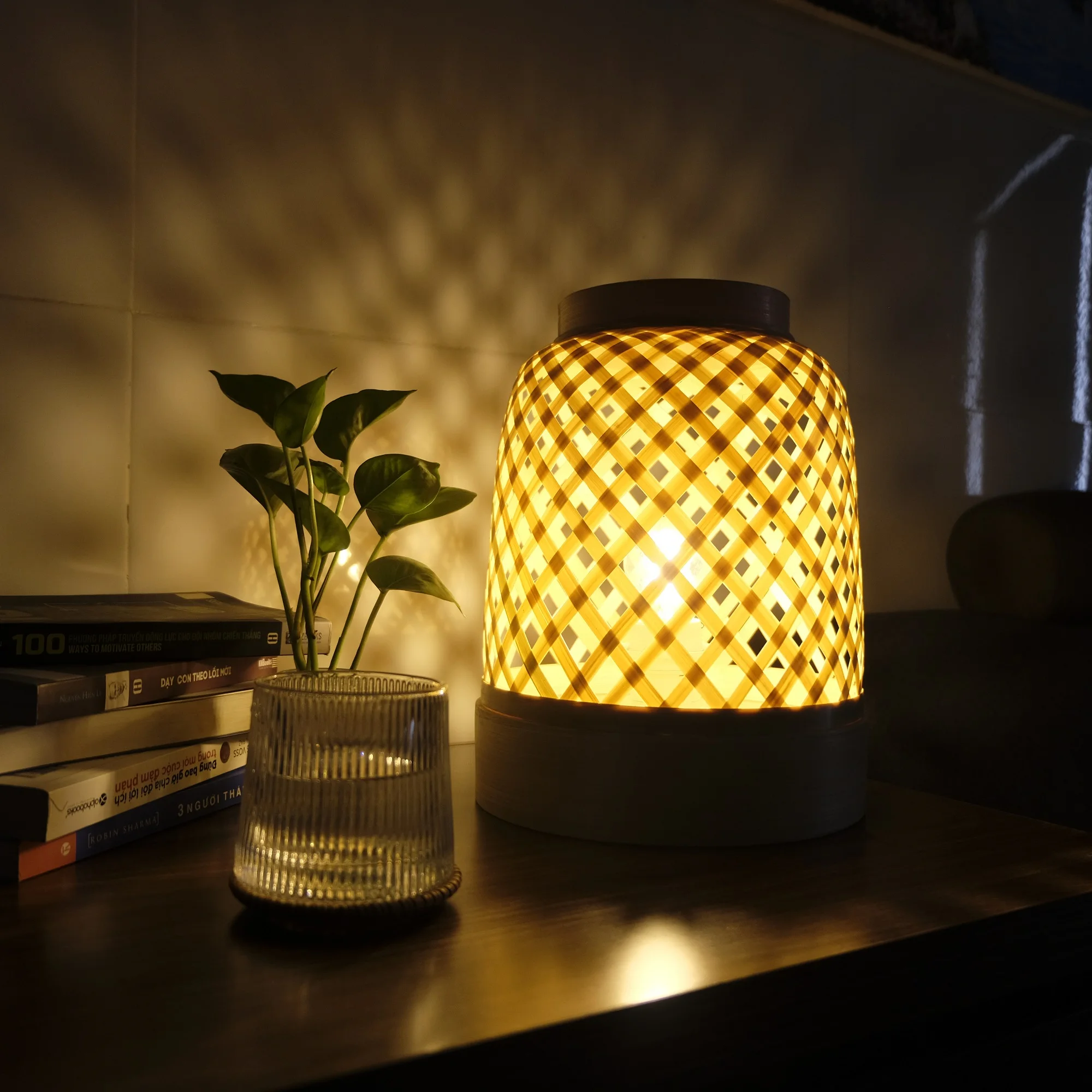 bamboo Lamp Atmosphere Desk Night Light LED table lamp indoor decorative lights ietnamese-style bed and breakfast bedroom light