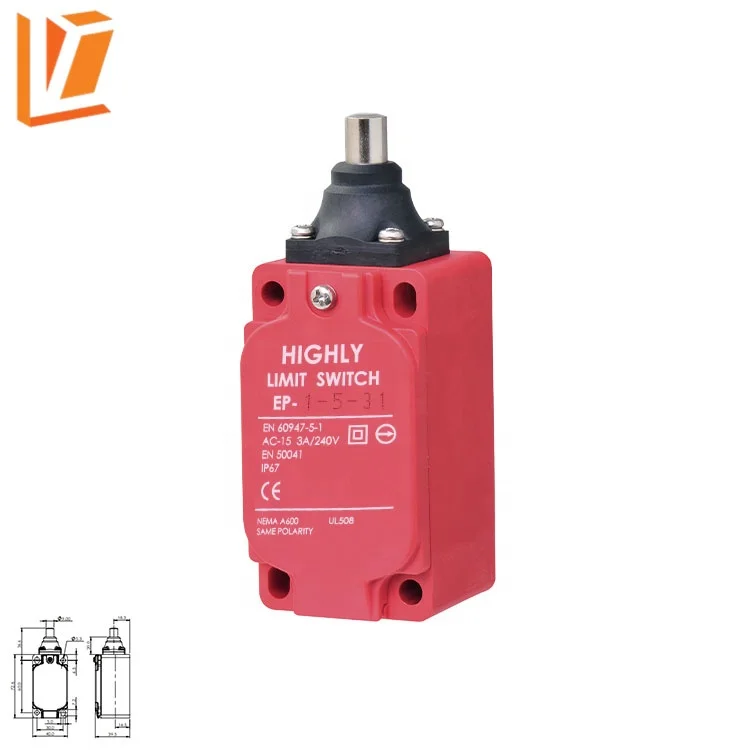 EP-1-1-31 Push plunger type industrial automation motors limit switch