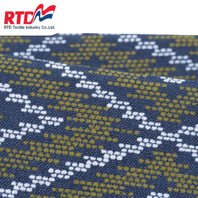 Рубашки RTD из ткани Оксфорд в полоску полиэстера/хлопка темно-синие WP 3788