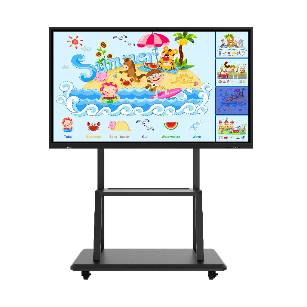 65 дюймов ультра-высокой четкости D-LED Интеллектуальный интерактивный дисплей все в одном встречи доска smart Школьной Доски