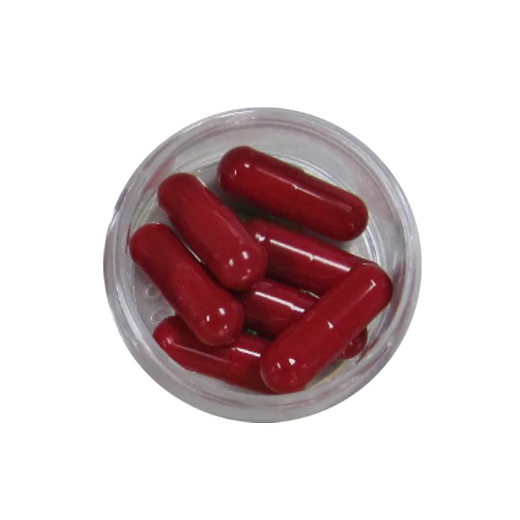 halal empty gelatin capsule empty Vegetable red