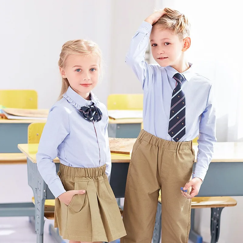 Girl boy child school uniforms