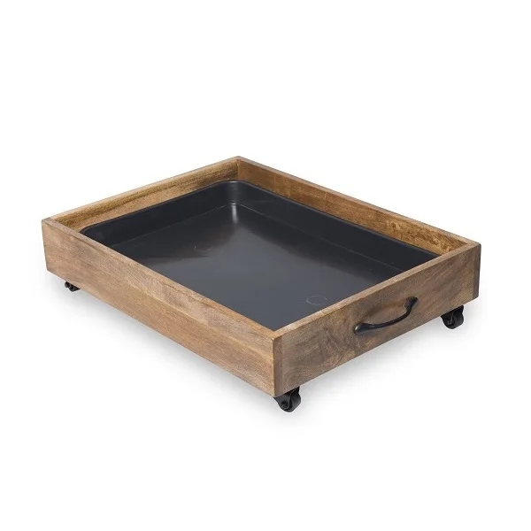 Double Rack Wooden Boot Tray for Home Organizer Best Selling Natural Wooden Rack BOOT TRAY Doorway Home Decor
