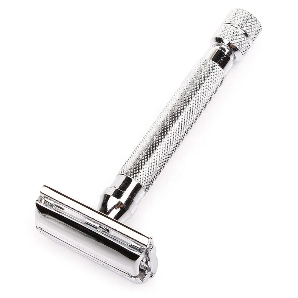 Butterfly Safety Razor With Sharp Blade And Adjustable Screw Professional Men Shaving Razor Stainless Steel Razor OEM