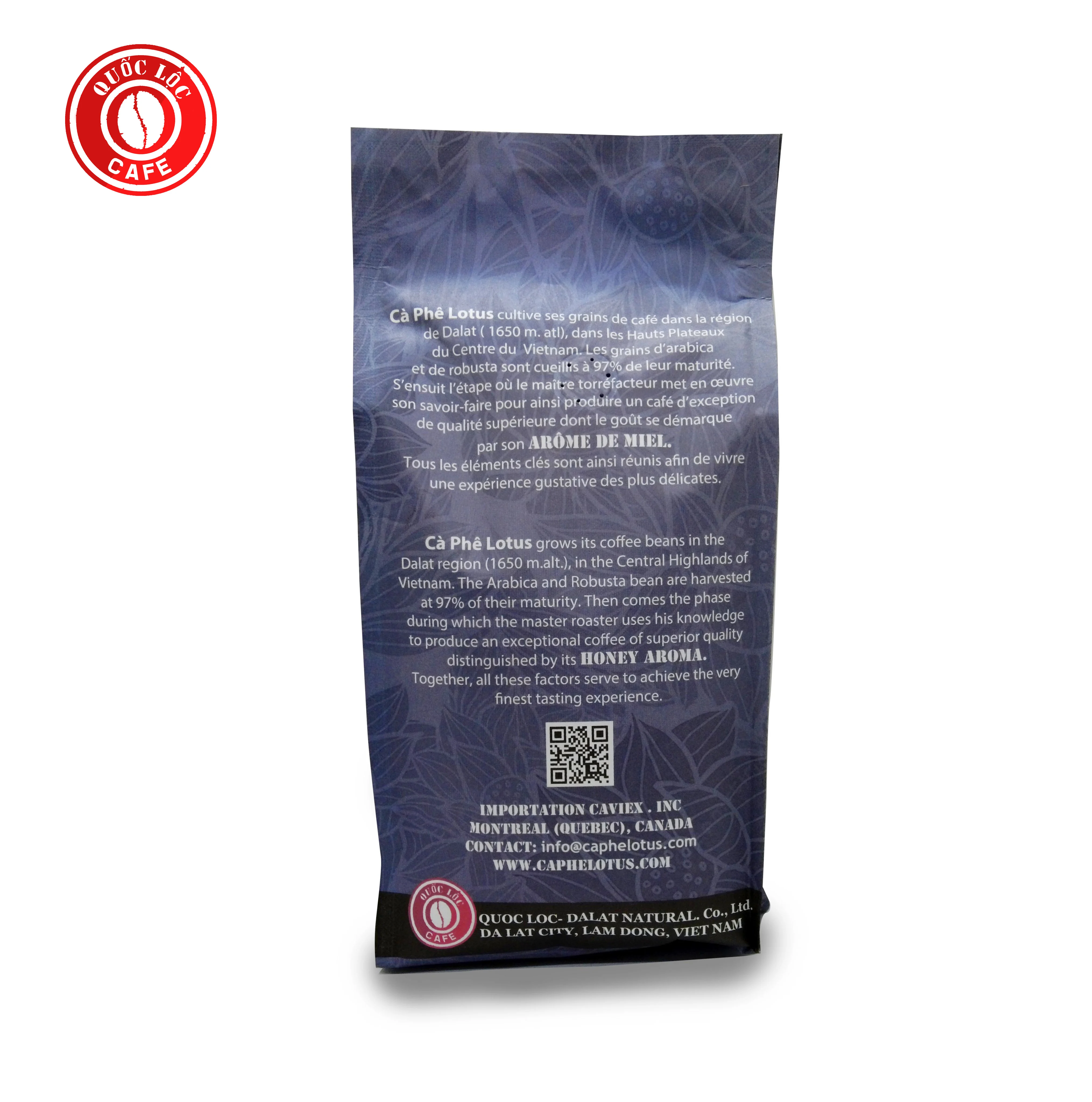 
Packing in Bag 12 months Shelf Life Hot Air Roast Type 100 % Robusta Lotus Robusta coffee from Vietnam 