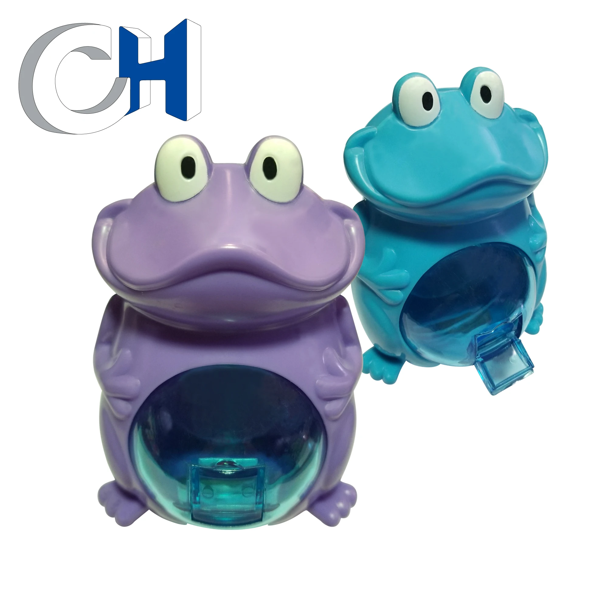 High Quality Funny Colored Plastic animal frog candy toy