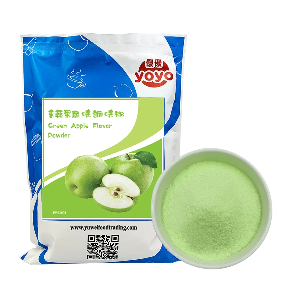 Сухой чай с зеленым яблоком и молоком Тайвань