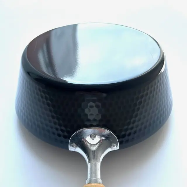 SUGOKARU Hammered iron deep frying pan 26cm and 28cm Made in Japan works great on induction stove