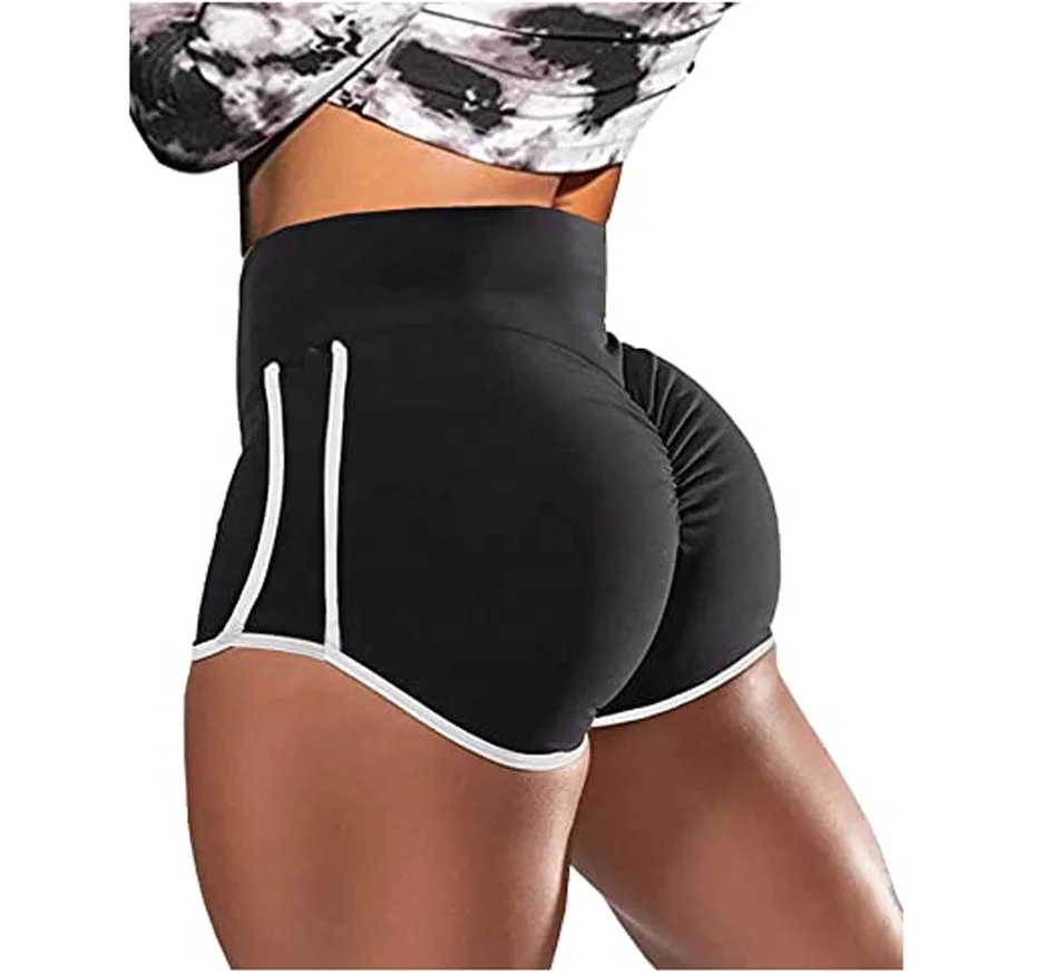 Girls Shorts Snicker Shorts Gym 2020 Custom Logo Design Booty Yoga Sports Fashion Candy Skittles Snack Shorts Set For Women