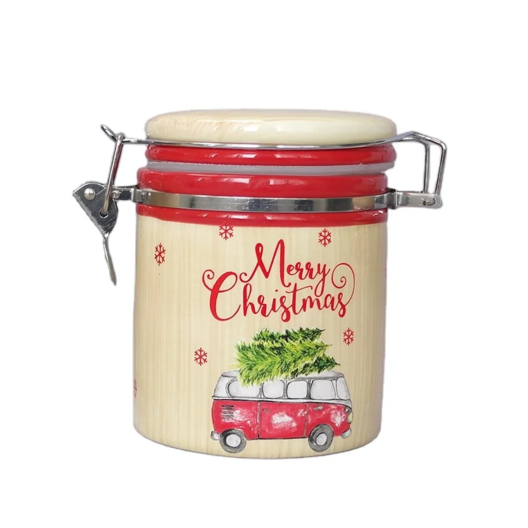 Christmas Cookie Jars Ceramic Home Accessories Candle Jars For Party