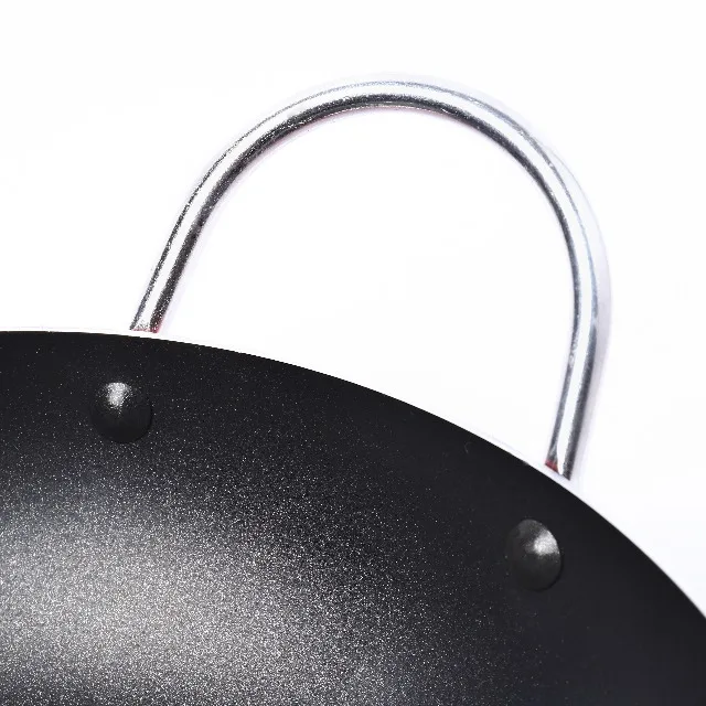  Лидер продаж алюминиевая сковорода с антипригарным покрытием из чугуна и 2 ручками