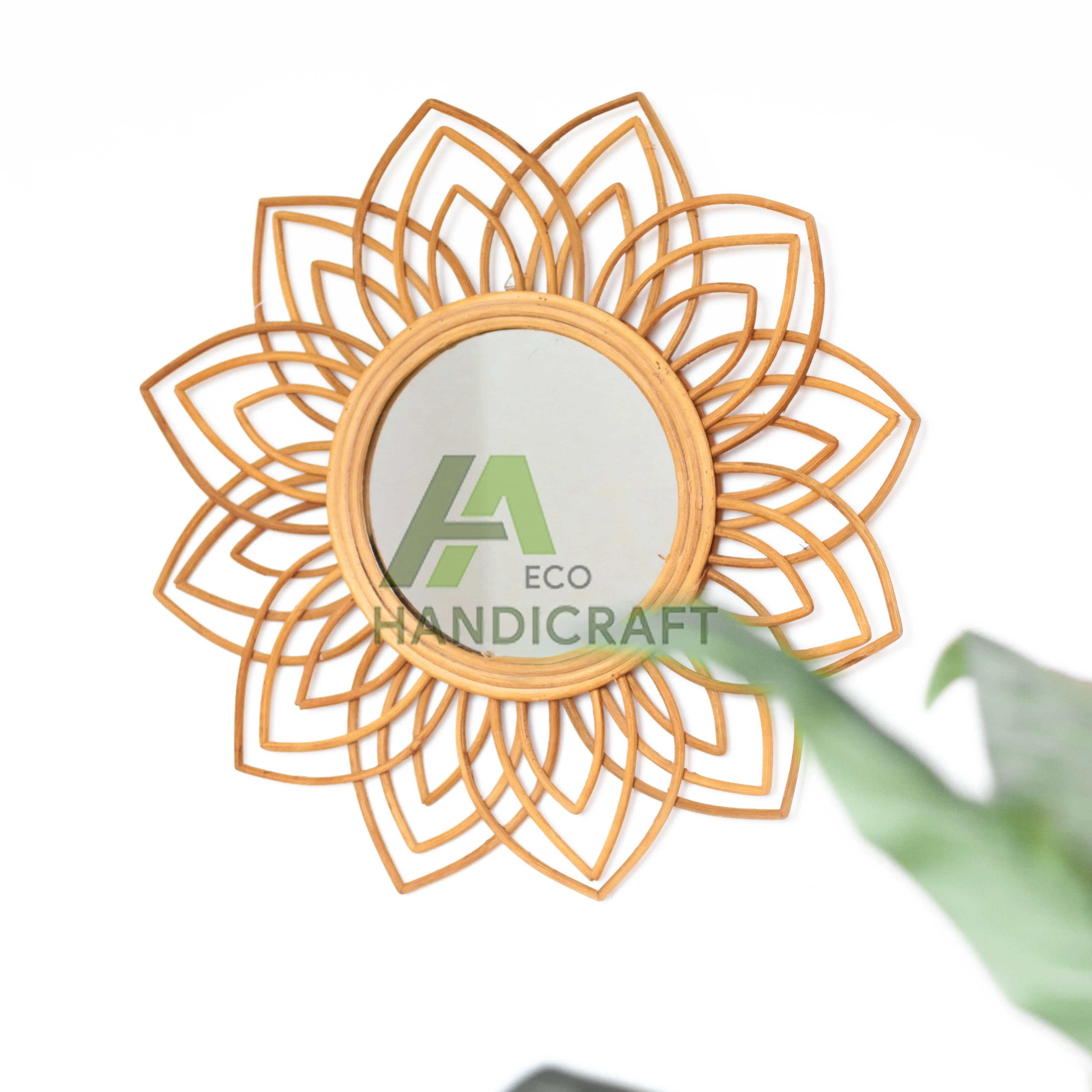  A & Эко Ручная работа в стиле Ins литературные Ретро особенности бамбуковое зеркало ручной работы для макияжа