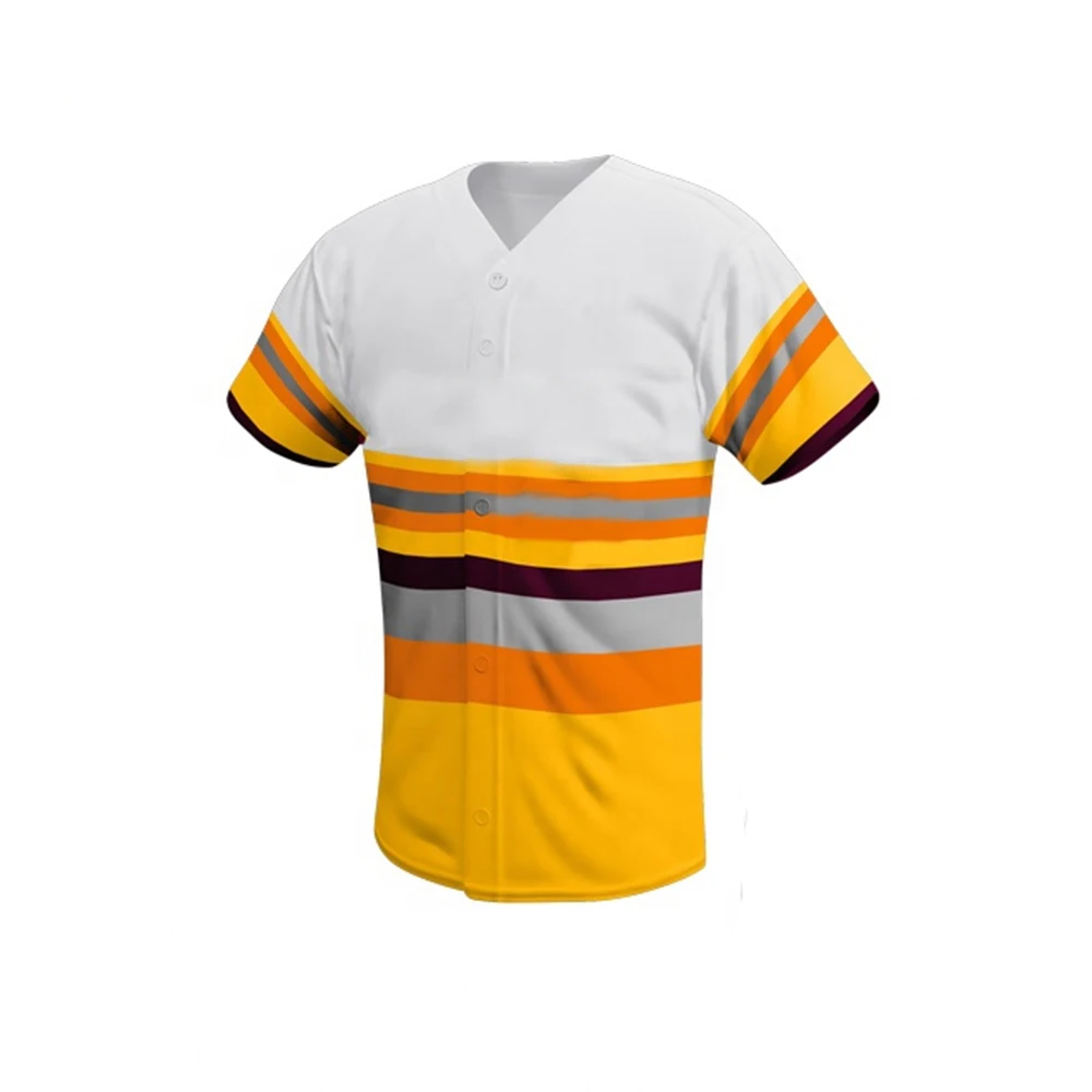 Cheap Wholesale Plain Baseball Jerseys Professional Custom 100%Polyester Baseball Uniform
