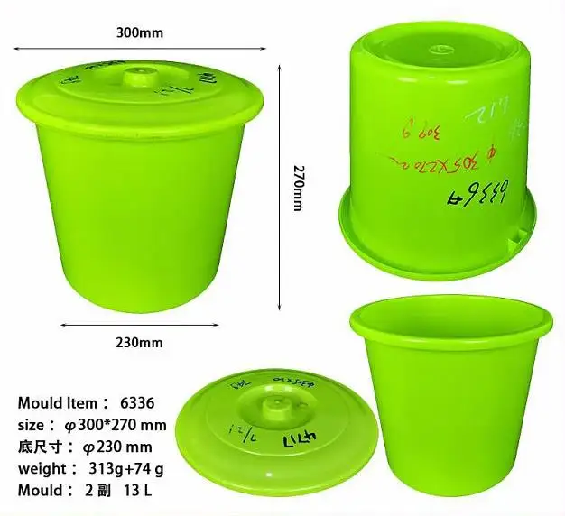 2022 Wholesale Second Hand plastic Injection Pail Mould Used Water Bucket Mold