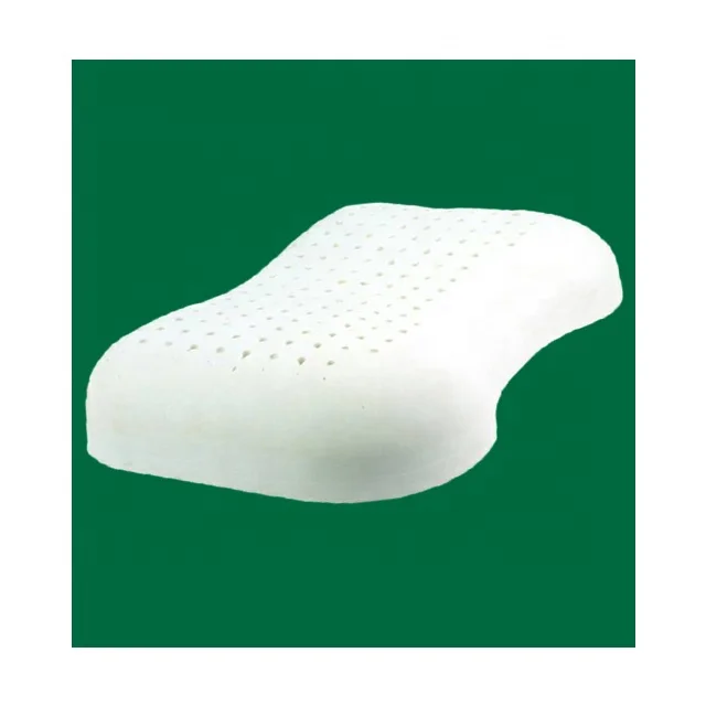 High Quality Thailand Latex Pillow 100% Natural Heart Curve Health Care Neck Head Shoulder Support Product Made in Thailand