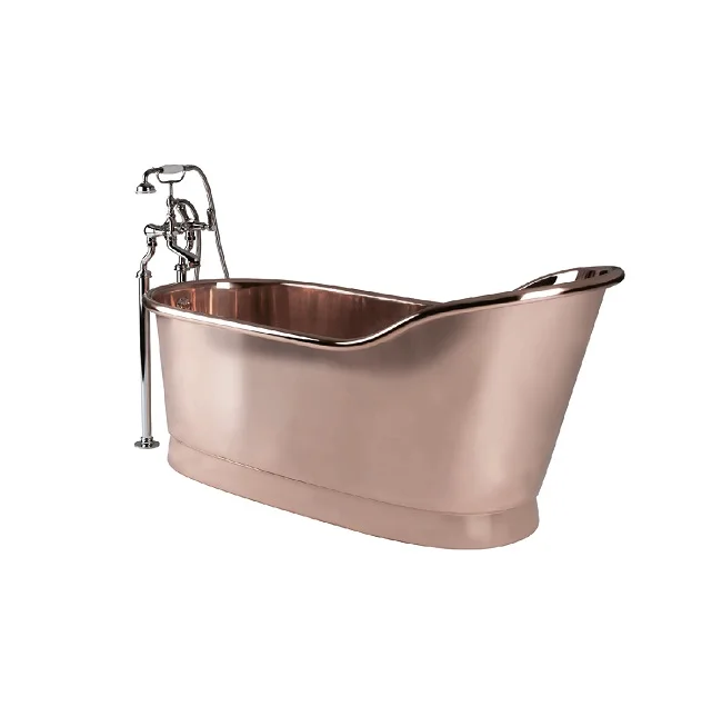 Supplier Of Copper Bathtub Excellent Quality Handmade Wholesale Bathtub Bathroom Ware Customized Color Vintage Copper Bathtub