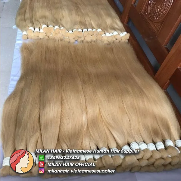 Summer Sales Factory Wholesale 100% Vietnamese Natural Raw Virgin White Highlight Color Human Hair Extension  Human Hair Wigs
