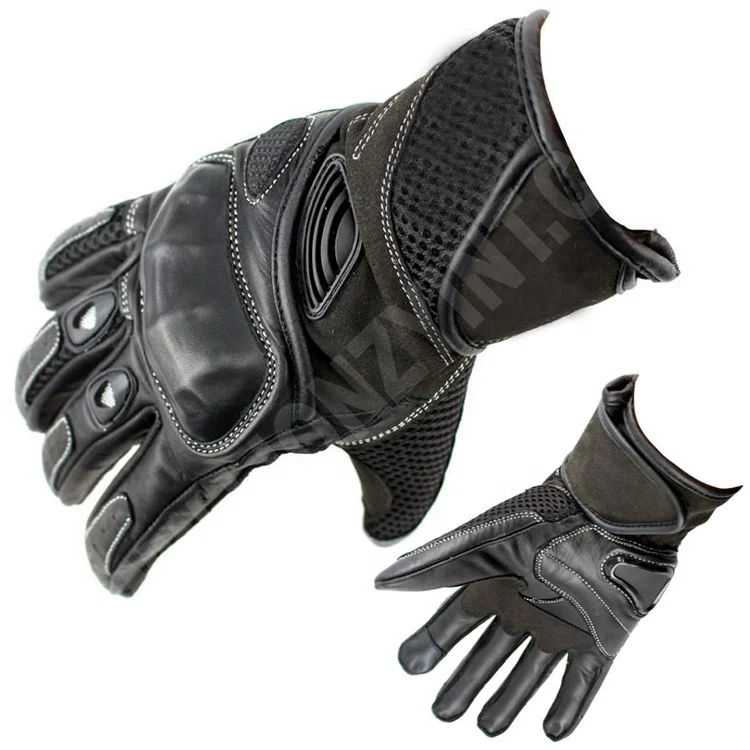Waterproof Knuckle Protection Motorcycle Gloves Made Top Quality Racing Genuine Leather Gloves Motorbike Gloves