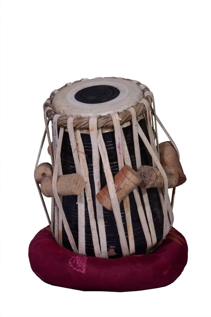 Professionals Musical Instrument Tabla Steel Bayan, Sheesham Wood Dayan Brass Drum Educational high classical sound