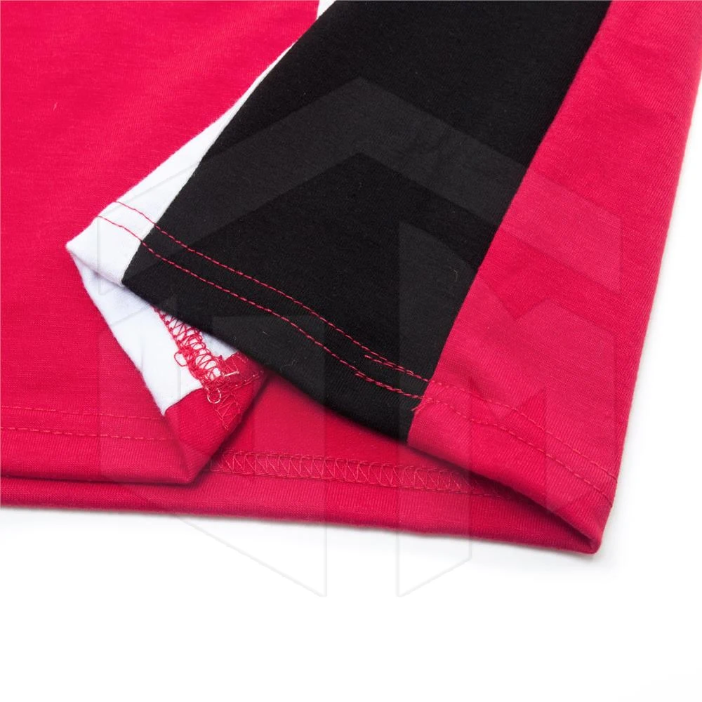  Рубашка-поло в полоску с коротким рукавом из полиэстера и хлопка